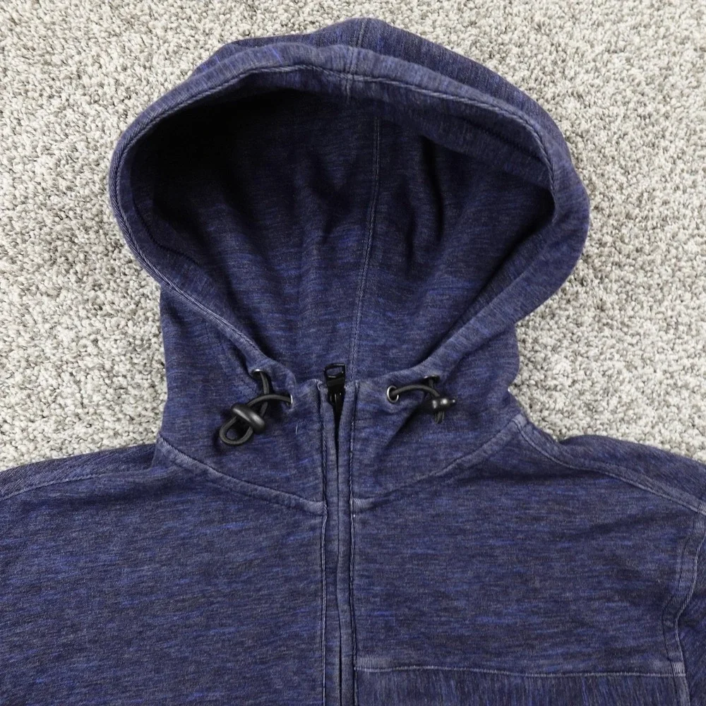 Banana Republic Hoodie Mens‎ S Blue Performance Pullover 1/4 Zip Sweatshirt Gym